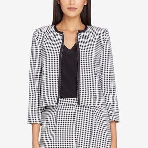 Tahari Gingham Blazer
